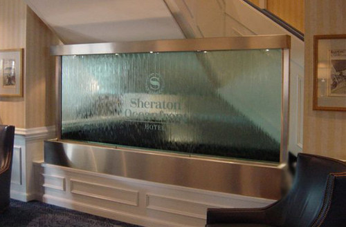 Custom Stainless Steel with Glass Fountain