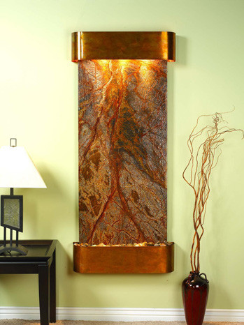 Rustic Copper Trim with Brown Marble