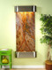 Stainless Steel Trim with Brown Marble