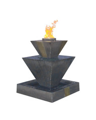 Gist Double Oblique Fountain with Fire