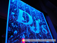 Water Gallery DJs Floor Standing Bubble Panel with Etched Logo
