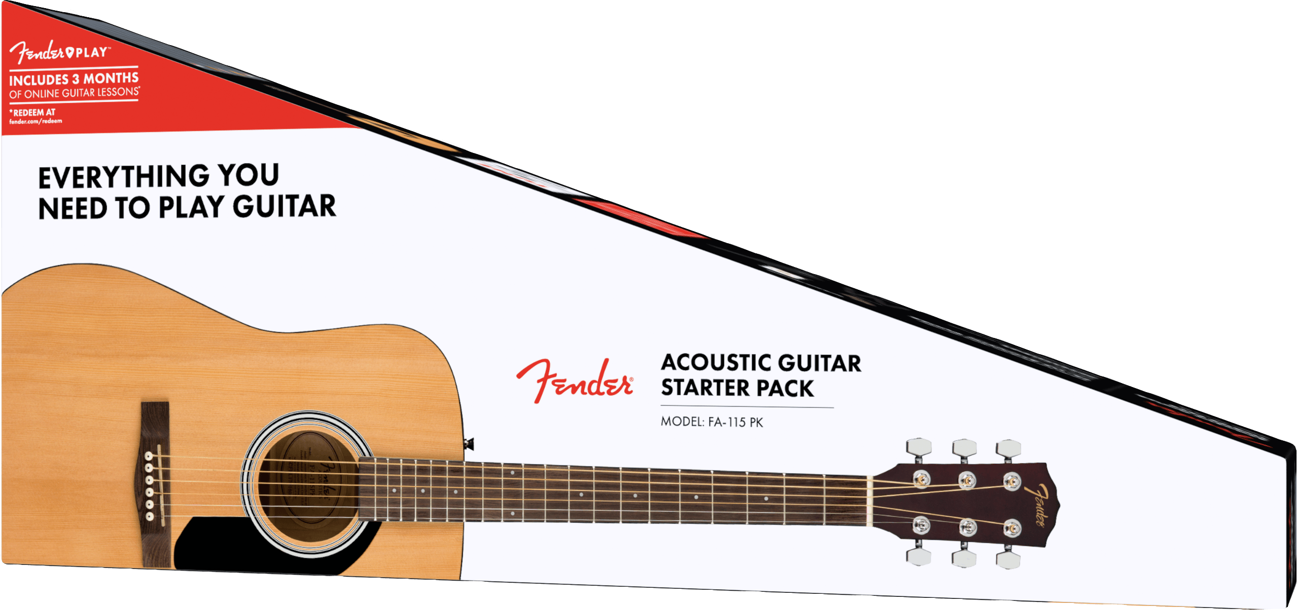 lade færdig Regan Fender FA-115 Dreadnought Acoustic Guitar Pack - Paul Effman Music