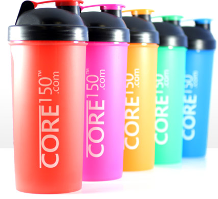 Core150® Attitude Shaker - Red - 35oz Protein Shaker Bottle. Contains easy  stack removable storage with 3 compartments