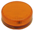 2 inch Round Amber Dual Function LED Light with Amber Lens 12 Volt