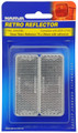 Narva White Reflector Stick-On - Pair