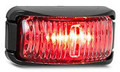42 Series Red LED Marker Light with Clear Lens - Black Base