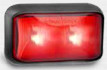 58 Series Red LED Marker Light with Black Base
