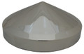 Rear 8 inch Hub Cap Chrome - Cone Shape