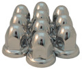 33mm or 1-5/16" Chrome Acorn Nut Cover Flared - Pack of 10