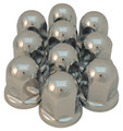 41mm Chrome Nut Cover Long Flared - Pack of 10