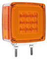 GloTrac Double Face Amber LED Indicator with Amber Lens - Double Stud