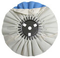 Zephyr White/Blue Finishing Airway Buffing Wheel - 10 inch