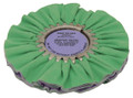 Zephyr Green/Purple Smooth Kut Secondary Cutting Airway Buffing Wheel - 8 inch