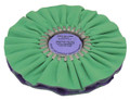 Zephyr Green/Purple Smooth Kut Secondary Cutting Airway Buffing Wheel - 10 inch