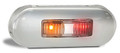 LED Autolamps  Red/Amber Side Marker Light with Stainless Steel Cover