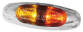 Lucidity Red/Amber LED Marker Light with Clear Lens