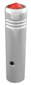 2-1/4 inch Chrome Toggle Switch Extension with Red Jewel - Pair
