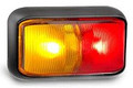 Bulk Pack - LED Autolamps 58 Series Red/Amber LED Marker Light with Black Base Box of 10