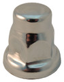 33mm Chrome Nut Cover Flared - Flat Top