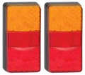 LED autolamps LED Stop/Tail/Indicator Trailer Lights with Red Reflector, Pack of 2 Lights. 14 LED Diodes. 12 Volt Only. ADR Approved.