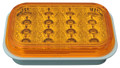 Rectangular Amber LED Indicator Light with Amber Lens
