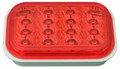Rectangular Red LED Stop/Tail Light with Red Lens