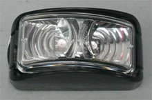 Red/Amber LED Side Marker with Clear Lens and Black Base. Multivolt 12/24 Volt.5 Year Warranty.