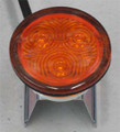 Amber LED Round Light.Suits Chassis Pole.Multivolt 12/24 Volt.