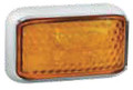 LED Autolamps Amber LED Side Direction Lamp with Chrome Base. 4 LED Diodes. Multivolt 12/24 Volt. 5 Year Warranty. ADR Approved.