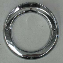 Bezel Round 4 inch Chrome with Visor