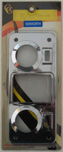 Chrome Plastic Sleeper Dome Light Cover to Suit Kenworth.