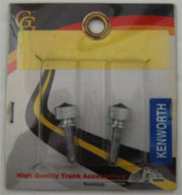 Chrome Dash Screw with Black Jewel. To Suit Kenworth Button Head Dash. Pair.