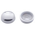 Snap-On Chrome Screw Cover Fits Screw Size 6 & 8 Pack of 10