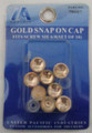 Gold Snap Cap Screw Cover. Fits 6/8" Screws. Packet of 10.