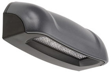 Narva LED Licence Plate Light, with Charcoal/Black Housing. Multivolt 12/24 Volt. 5 Year Warranty. ADR Approved.