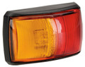 Narva Red/Amber LED Side Marker Light, with Red/Amber Lens and Black Base. Multivolt 12/24 Volt. 5 Year Warranty. ADR Approved.