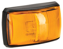 Narva Amber LED Side Direction Indicator Light, with Amber Lens and Black Base. Multivolt 12/24 Volt. 5 Year Warranty. ADR Approved.