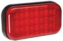 Narva Red LED Stop/Tail Light, with Red Lens and Black Base. Multivolt 12/24 Volt. 5 Year Warranty. ADR Approved.