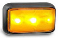 58 Series Amber LED Marker Light with Black Base