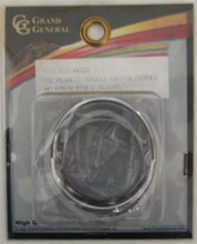 Chrome Thick Gauge Cover with Visor. Suits Kenworth K Model Small Gauge.