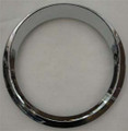 Chrome Speedo/Tacho Bezel with Visor. To Suit Kenworth.