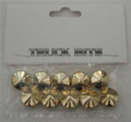Large Gold Pointed Screw Cover. Packet of 10.
