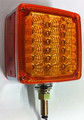 Amber Double Face LED Indicator with Amber Lens. Single Stud. 12 Volt Only. 5 Year Warranty.