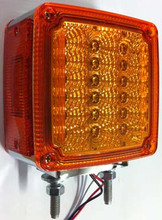 Amber Double Face LED Indicator with Amber Lens. 2 Stud. 12 Volt Only. 5 Year Warranty.