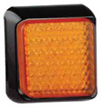 LED autolamps LED Indicator Lamp with Black Base and Amber Lens. 64 LED Diodes. Multivolt 12/24 Volt. 5 Year Warranty. ADR Approved.
