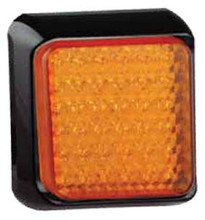 LED autolamps LED Indicator Lamp with Black Base and Amber Lens. 64 LED Diodes. Multivolt 12/24 Volt. 5 Year Warranty. ADR Approved.