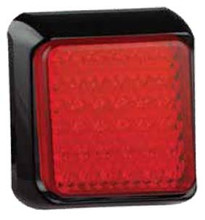 LED autolamps LED Stop/Tail Lamp with Black Base and Red Lens. 64 LED Diodes. Multivolt 12/24 Volt. 5 Year Warranty. ADR Approved.