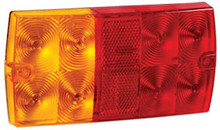 Narva LED Stop/Tail/Indicator Light, with Amber/Red Lens and Built in Reflector. 12 Volt Only. 5 Year Warranty. ADR Approved.