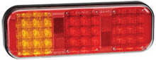 Narva LED Stop/Tail/Indicator Light, with Amber/Red Lens and Built in Reflector. Multivolt 12/24 Volt. 5 Year Warranty. ADR Approved.