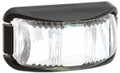 Narva White LED Marker Light, with Clear Lens and Black Base. Multivolt 12/24 Volt. 5 Year Warranty. ADR Approved.